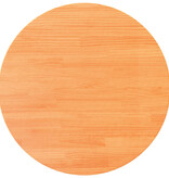 VidaXL Tafelblad rond Ø80x2,5 cm massief grenenhout wasbruin