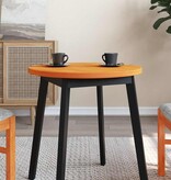 VidaXL Tafelblad rond Ø60x2,5 cm massief grenenhout wasbruin