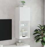 VidaXL Tv-meubel met LED-verlichting 40,5x30x102 cm wit