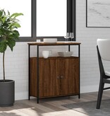 VidaXL Dressoir 70x30x80 cm bewerkt hout bruin eikenkleur