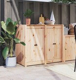 VidaXL Kastdeurtjes voor buitenkeuken 2 st 50x9x82 cm grenenhout