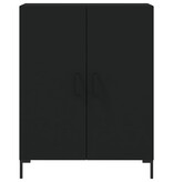 VidaXL Dressoir 69,5x34x90 cm bewerkt hout zwart