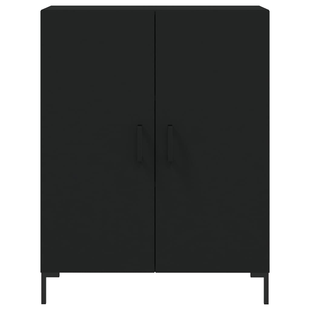 VidaXL Dressoir 69,5x34x90 cm bewerkt hout zwart