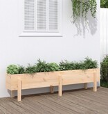 VidaXL Plantenbak verhoogd 160x30x38 cm massief grenenhout