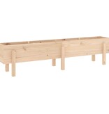 VidaXL Plantenbak verhoogd 160x30x38 cm massief grenenhout