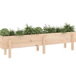 VidaXL Plantenbak verhoogd 160x30x38 cm massief grenenhout