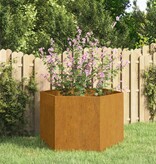 VidaXL Plantenbak roestig 60x60x45 cm cortenstaal