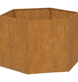 VidaXL Plantenbak roestig 60x60x45 cm cortenstaal