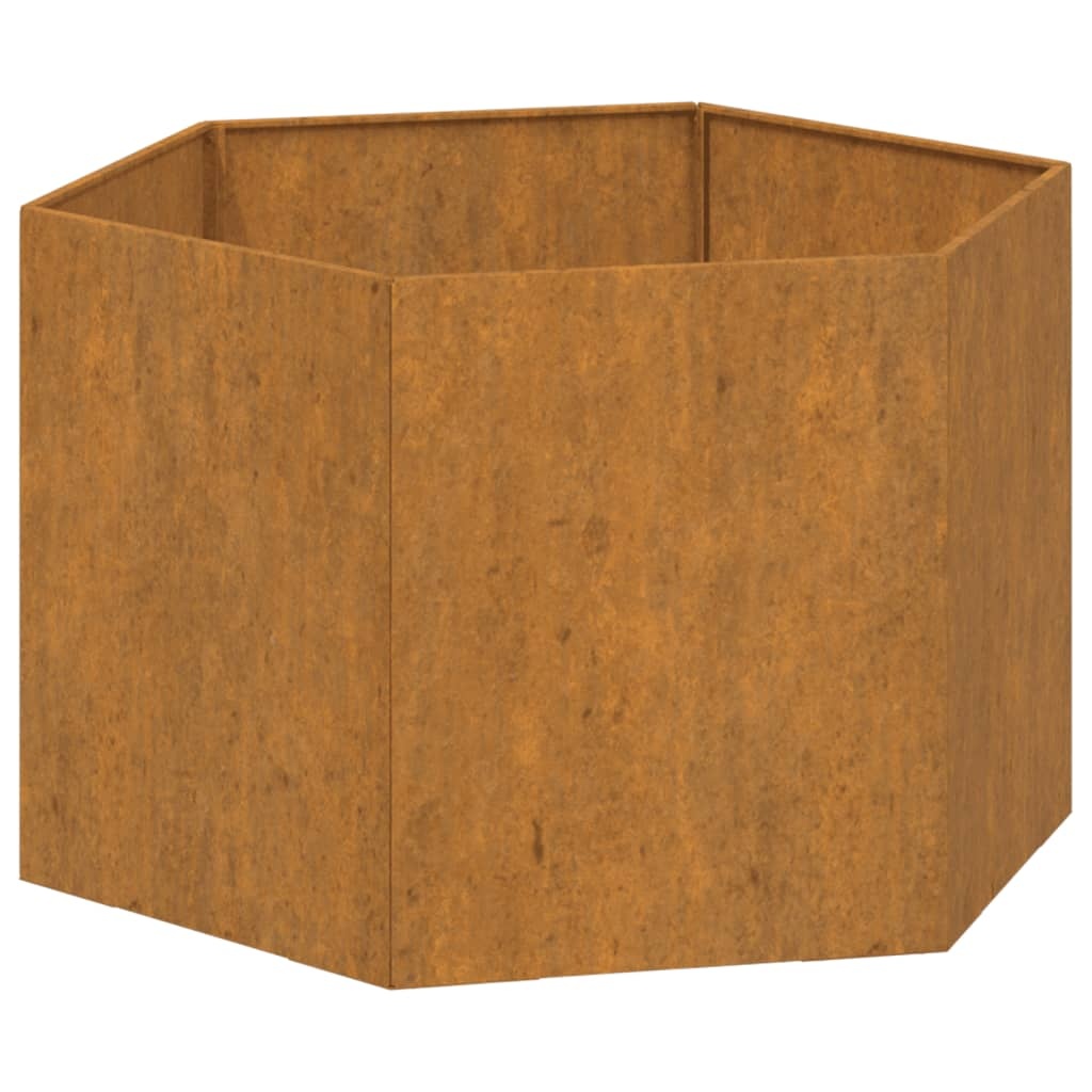 VidaXL Plantenbak roestig 60x60x45 cm cortenstaal