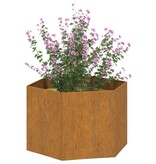 VidaXL Plantenbak roestig 60x60x45 cm cortenstaal