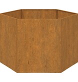 VidaXL Plantenbak roestig 60x60x45 cm cortenstaal