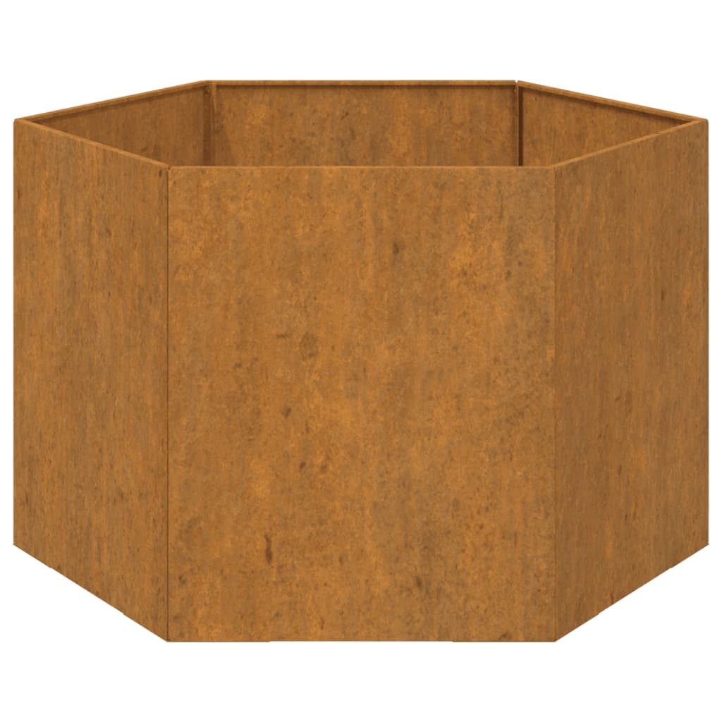 VidaXL Plantenbak roestig 60x60x45 cm cortenstaal