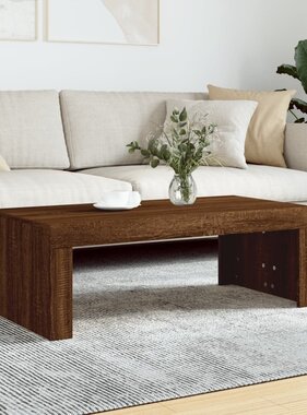 VidaXL Salontafel 102x50x36 cm bewerkt hout bruin eikenkleur