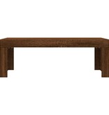 VidaXL Salontafel 102x50x36 cm bewerkt hout bruin eikenkleur