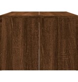 VidaXL Salontafel 102x50x36 cm bewerkt hout bruin eikenkleur