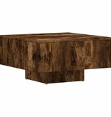 VidaXL Salontafel 60x60x31,5 cm bewerkt hout gerookt eikenkleurig