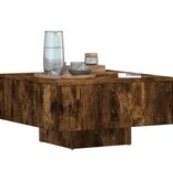 VidaXL Salontafel 60x60x31,5 cm bewerkt hout gerookt eikenkleurig