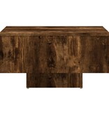 VidaXL Salontafel 60x60x31,5 cm bewerkt hout gerookt eikenkleurig