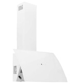 VidaXL Wandafzuigkap 60 cm staal en gehard glas wit