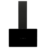 VidaXL Wandafzuigkap 60 cm staal en gehard glas zwart