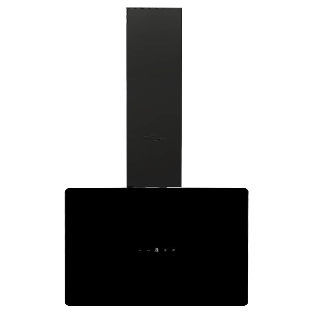 VidaXL Wandafzuigkap 60 cm staal en gehard glas zwart