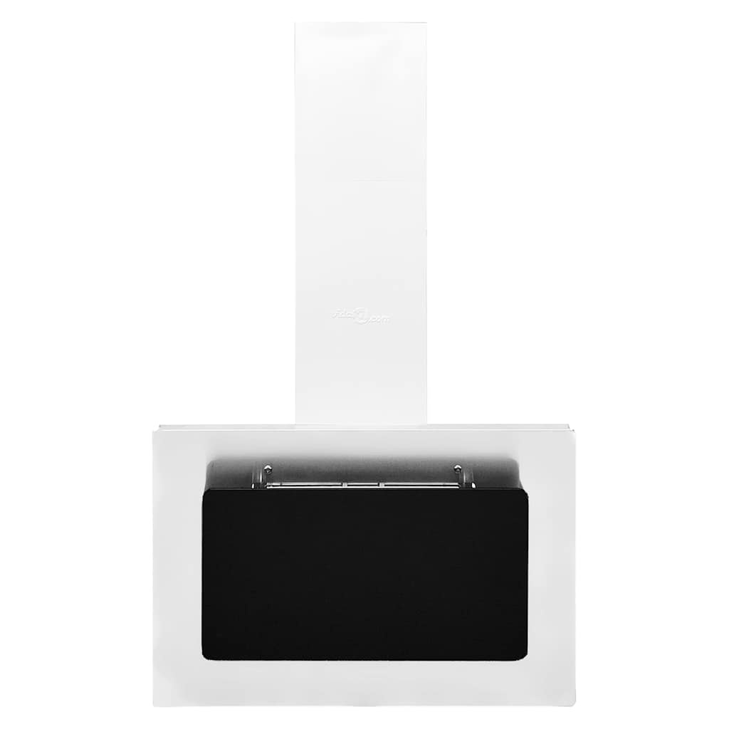 VidaXL Wandafzuigkap 60 cm roestvrij staal gehard glas zilverkleurig