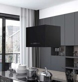VidaXL Afzuigkap hangend met aanraaksensor LCD 55 cm staal