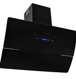 VidaXL Wandafzuigkap 756 m³/u 90 cm roestvrij staal zwart