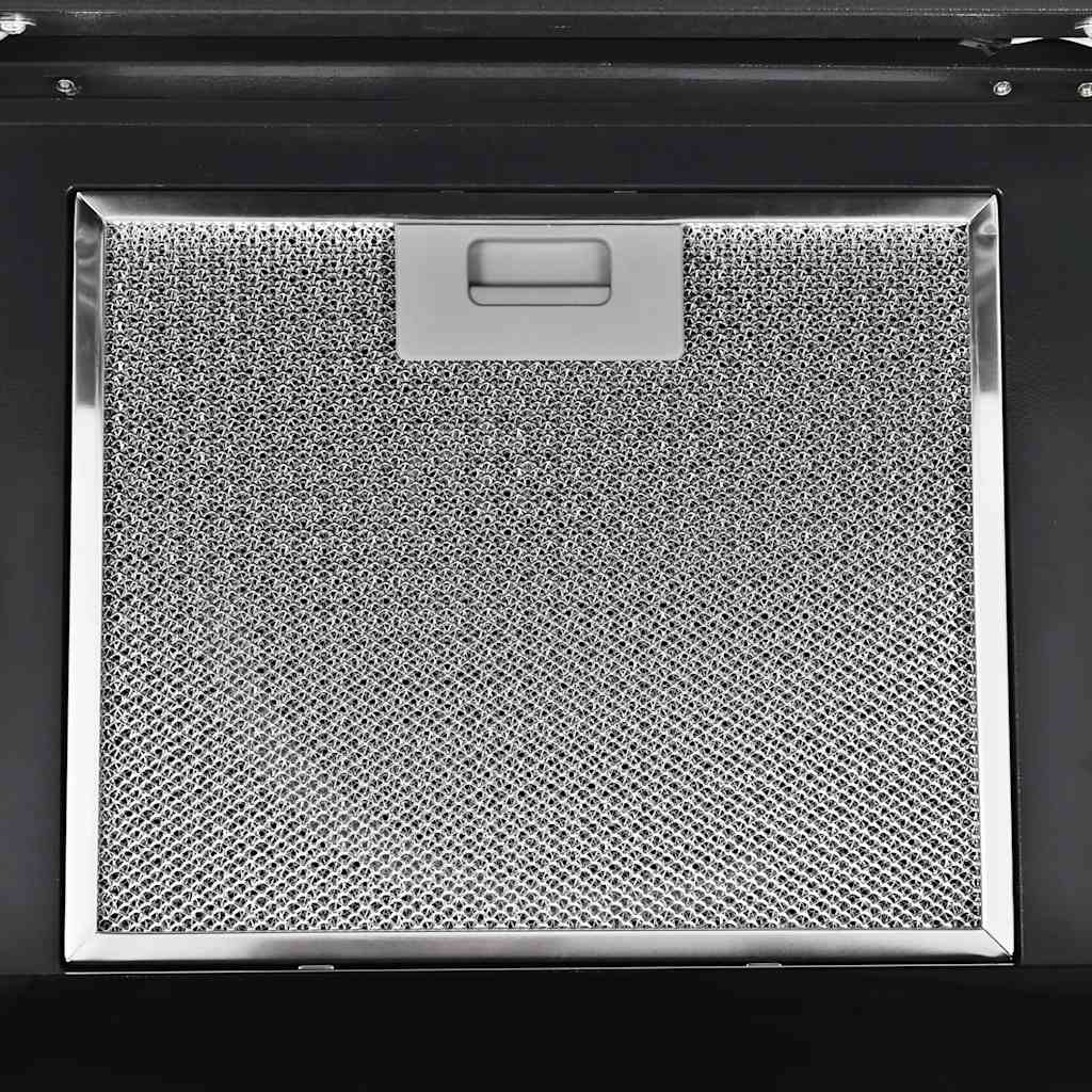 VidaXL Wandafzuigkap 756 m³/u 90 cm roestvrij staal zwart