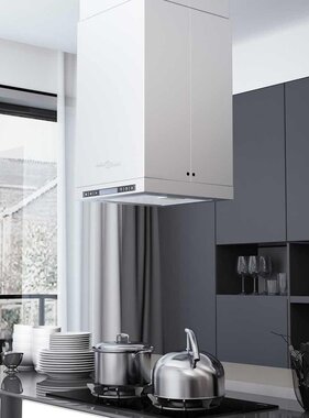 VidaXL Eilandafzuigkap LCD-scherm sensor 756 m³/u LED