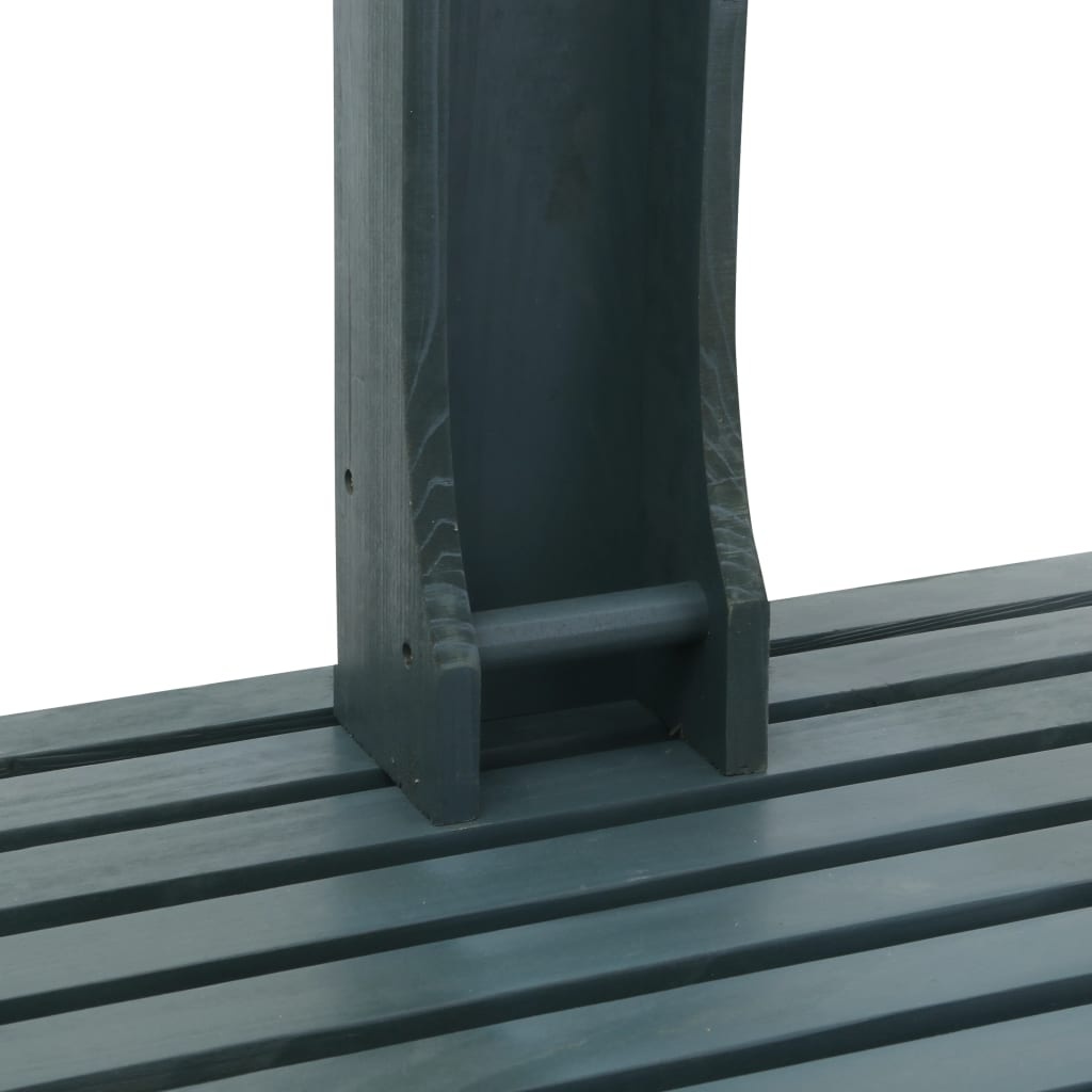 VidaXL Buitendouche hout antraciet