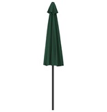 VidaXL Balkonparasol half met aluminium paal 270x144 cm groen