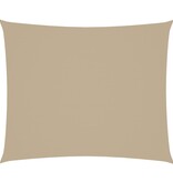 VidaXL Zonnescherm rechthoekig 4x6 m oxford stof beige