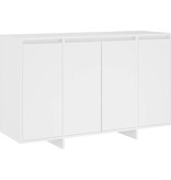 VidaXL Dressoir 120x41x75 cm bewerkt hout wit