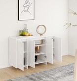 VidaXL Dressoir 120x41x75 cm bewerkt hout wit