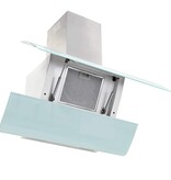 VidaXL Wandafzuigkap 756 m³/u 90 cm roestvrij staal wit