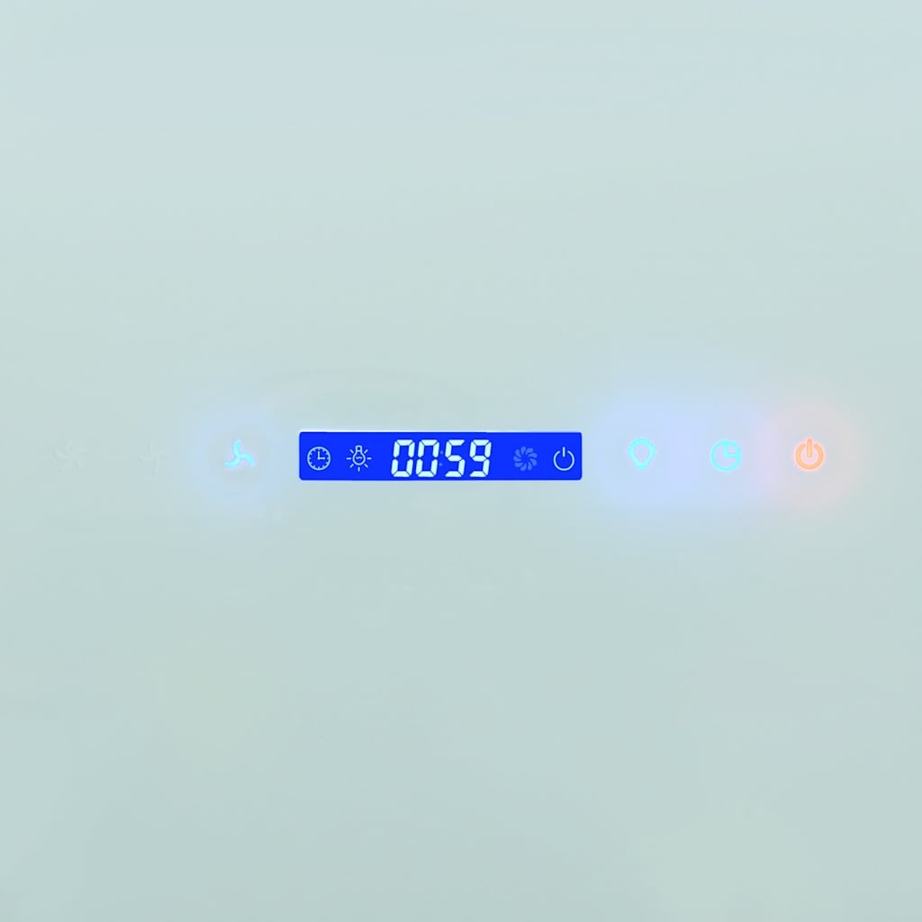 VidaXL Wandafzuigkap 756 m³/u 90 cm roestvrij staal wit