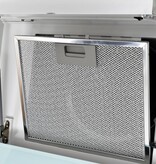 VidaXL Wandafzuigkap 756 m³/u 90 cm roestvrij staal wit