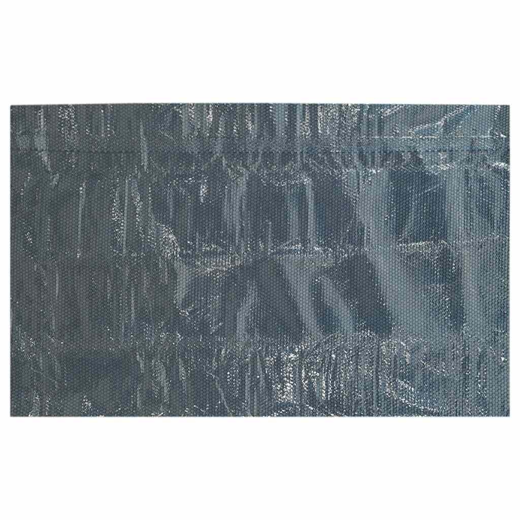 VidaXL Zwembadfolie solar drijvend 732x366 cm PE zwart en blauw