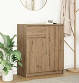 VidaXL Dressoir lade 71x35x84 cm spaanplaat artisanaal eikenkleurig