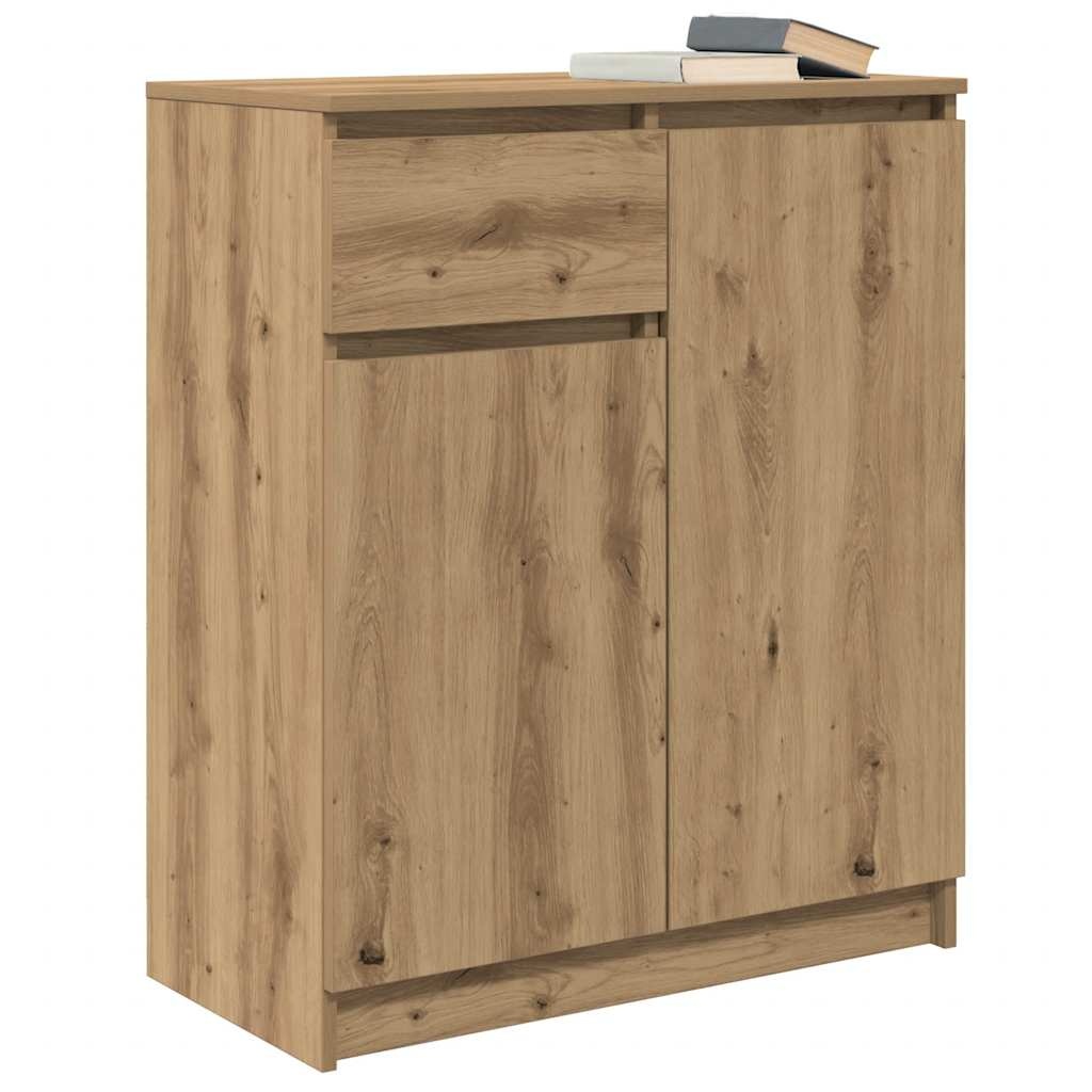 VidaXL Dressoir lade 71x35x84 cm spaanplaat artisanaal eikenkleurig