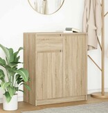 VidaXL Dressoir met lade 71x35x84 cm spaanplaat sonoma eikenkleurig