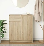 VidaXL Dressoir met lade 71x35x84 cm spaanplaat sonoma eikenkleurig
