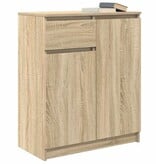 VidaXL Dressoir met lade 71x35x84 cm spaanplaat sonoma eikenkleurig