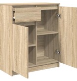 VidaXL Dressoir met lade 71x35x84 cm spaanplaat sonoma eikenkleurig