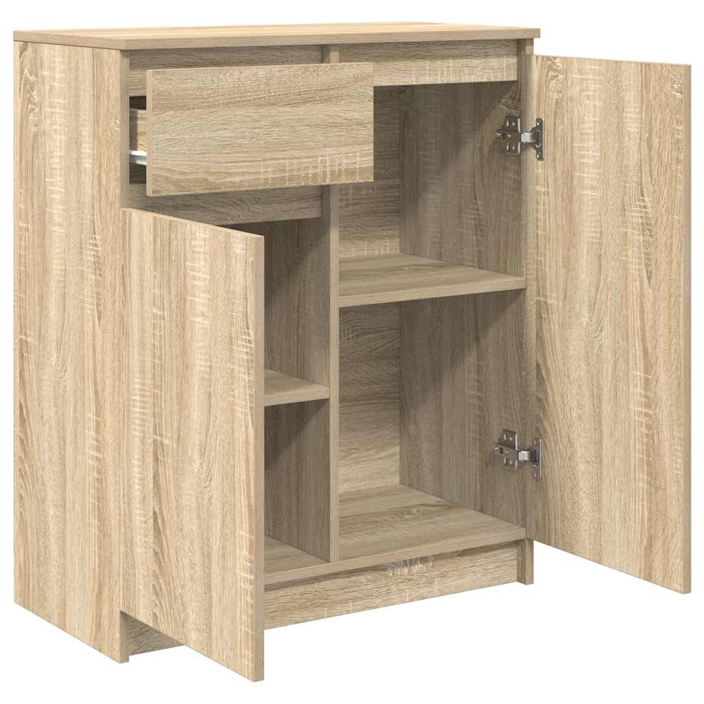 VidaXL Dressoir met lade 71x35x84 cm spaanplaat sonoma eikenkleurig