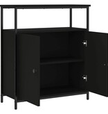 VidaXL Dressoir 70x30x80 cm bewerkt hout zwart