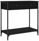 VidaXL Wandtafel 75x34,5x75 cm bewerkt hout zwart