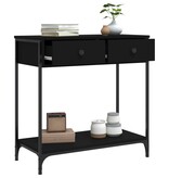 VidaXL Wandtafel 75x34,5x75 cm bewerkt hout zwart