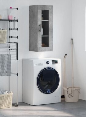 VidaXL Hangkast 34,5x34x90 cm betongrijs